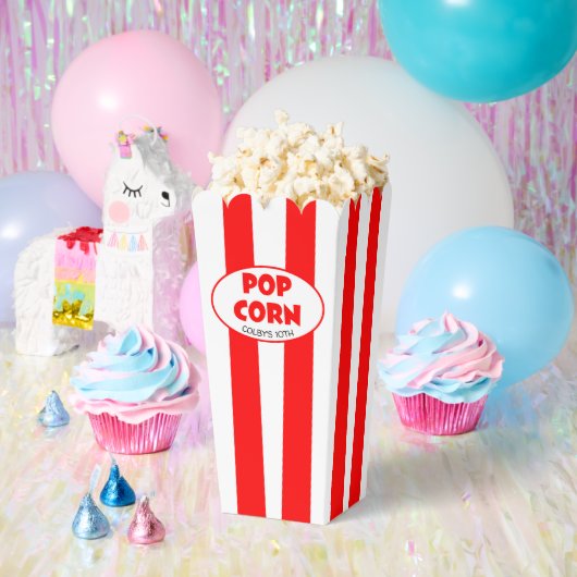 Pop Corn Gepersonaliseerde Filmavond Bedankdoosjes (Feest)