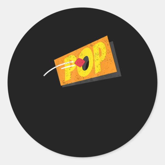 Pop Cornhole speler Ronde Sticker (Voorkant)