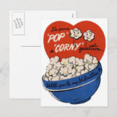 Pop "Corny" Valentijn Feestdagenkaart (Voorkant / Achterkant)