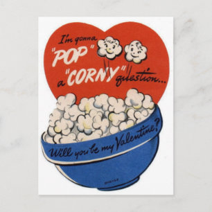 Pop "Corny" Valentijn Feestdagenkaart