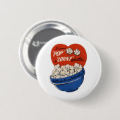 Pop "Corny" Valentijn Ronde Button 5,7 Cm (Voorkant /achterkant)