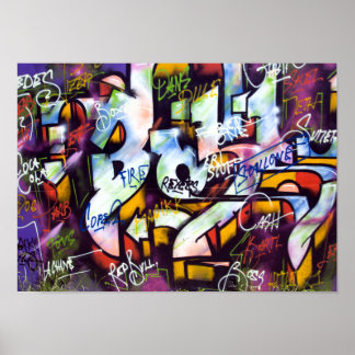 Pop Culture Graffiti Urban Street Art Poster