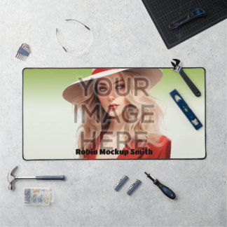 Pop Culture Signable Foto toevoegen Gepersonalisee Bureaumat