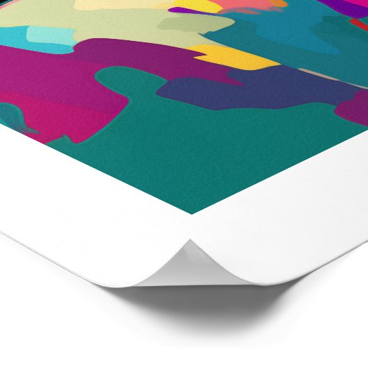 Pop Cultuur Levendige kleuren Poster (Hoek)