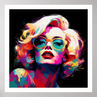 Pop Cultuur Levendige kleuren Poster