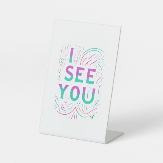 Pop cultuur referenties reclamebord met voetstuk (Voorkant)