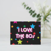 Pop Cultuur Retro Ik hou van de jaren 80 Briefkaart (Staand voorkant)