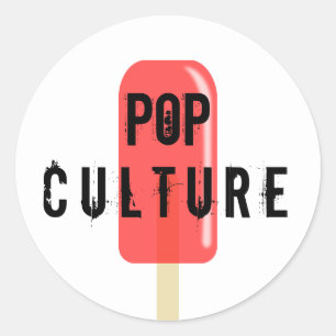 Pop Cultuur Ronde Sticker