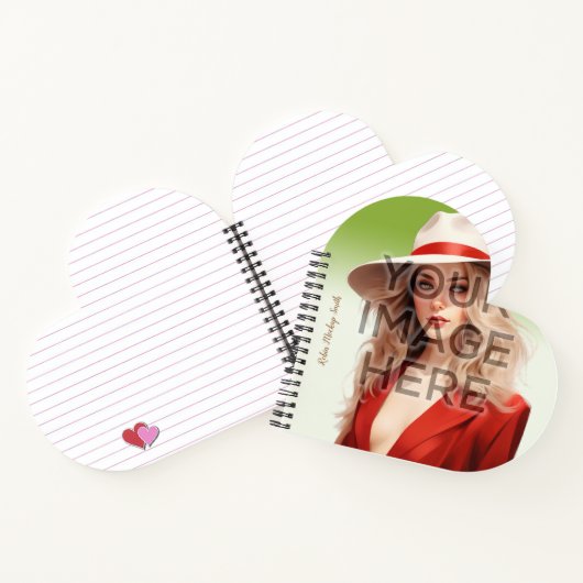 Pop cultuur Signable hartvormige spiraal Notitiebo Notitieboek (Binnen)