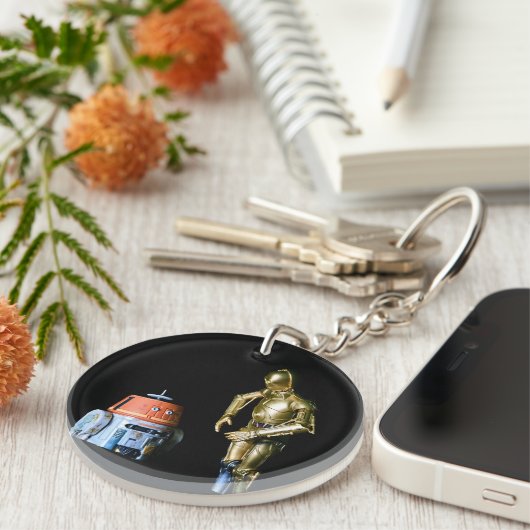 Pop Cultuur Speelgoed Fotografie ontworpen Sleutelhanger (Voorkant Rechts)