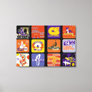 Pop Cultuur Sport Movement Canvas Afdruk