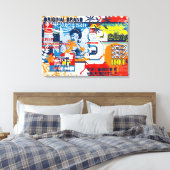 Pop Cultuurbeweging Canvas Afdruk (Insitu (Slaapkamer))