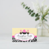 Pop Cupcake bakkerij Visitekaartje (Staand voorkant)