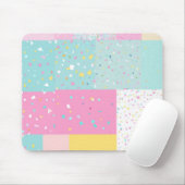 Pop Cute Patchwork Terrazzo Patroon Muismat (Met muis)