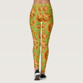 Pop Daisy Oranje Leggings (Achterkant)