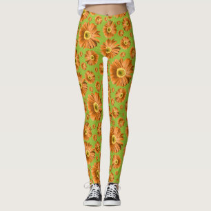 Pop Daisy Oranje Leggings