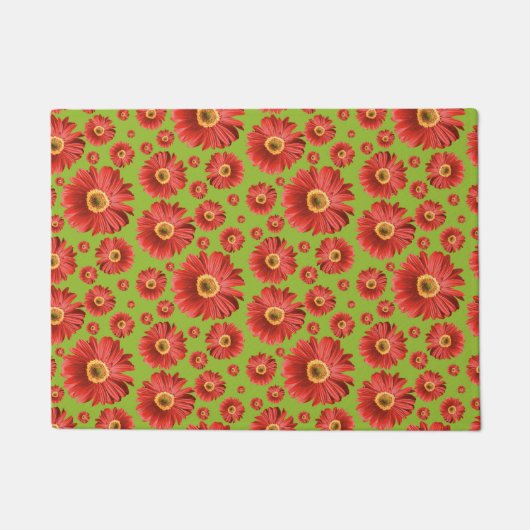 Pop Daisy Rood Deurmat (Voorkant)