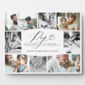 Pop Dankbaar voor Elk Moment Fotocollage Fotoplaat (Voorkant)