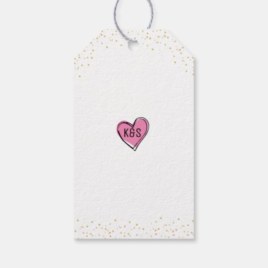 Pop de bubbel, Hubby Vrijgezellenfeest Dank U Cadeaulabel (Achterkant)