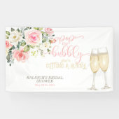 Pop de bubbel, ze krijgt een hubby spandoek (Horizontaal)