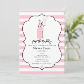 Pop de Bubble Bridal Shower Uitnodiging (Staand voorkant)