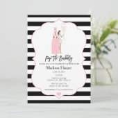 Pop de Bubble Bridal Shower Uitnodiging (Staand voorkant)