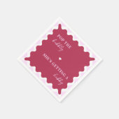 Pop de Bubble ze krijgt een Hubby Wavy Lijst Servet (Hoek)