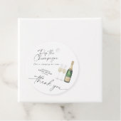 Pop de Champagne - dank u vrijgezellenfeest Bedankjes Labels (In situ)