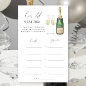 Pop de champagne - Hoe oud waren ze bruidsspel