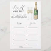 Pop de champagne - Hoe oud waren ze bruidsspel (Voorkant)