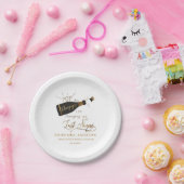 Pop de champagne Ik verander mijn achternaam! Papi Papieren Bordje (Feest)