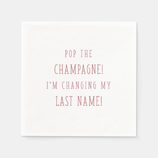 POP DE CHAMPAGNE! IK VERANDER MIJN ACHTERNAAM! SERVET (Voorkant)