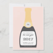 Pop de Champagne | Nieuwe uitnodiging van Eve-part (Voorkant)