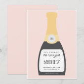 Pop de Champagne | Nieuwe uitnodiging van Eve-part (Voorkant / Achterkant)