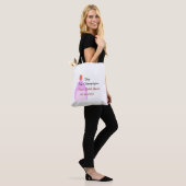 Pop de Champagne roze bruidsdouche voeg naam datum Tote Bag (Op model)