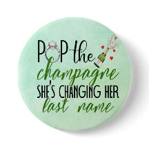 Pop de Champagne Verloving Button