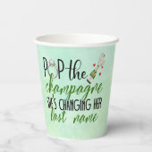 Pop de Champagne Verloving papieren bekers (Achterkant)