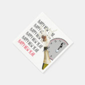 Pop de kurk bij middernacht papier servet (Hoek)