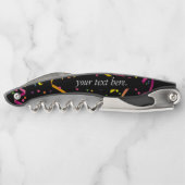 Pop de kurk en vieren kurkentrekker (Achterkant)