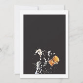 Pop de kurk op nieuwjaarsuitnodiging kaart (Achterkant)