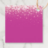 Pop De verjaardag Dank u Regenbooglitter Bedankjes Labels (Achterkant)