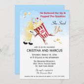 Pop De Vraag Popcorn Couples Shower Kaart (Voorkant / Achterkant)