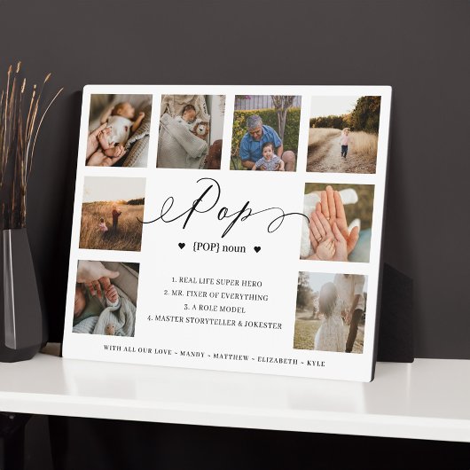 Pop Definition Script Photo Collage Keepomwille Fotoplaat