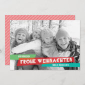 Pop der Farbe Weihnachtskarte Feestdagenkaart (Voorkant / Achterkant)