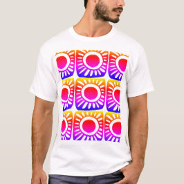 Pop design in heldere kleuren t-shirt