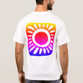 Pop design in heldere kleuren t-shirt (Achterkant)
