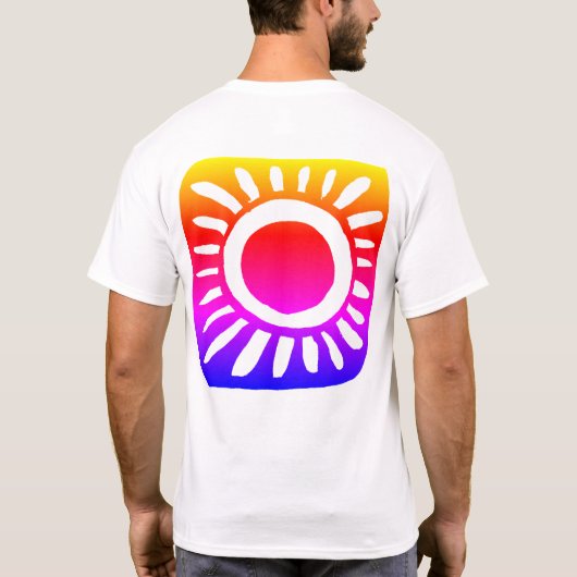 Pop design in heldere kleuren t-shirt (Achterkant)