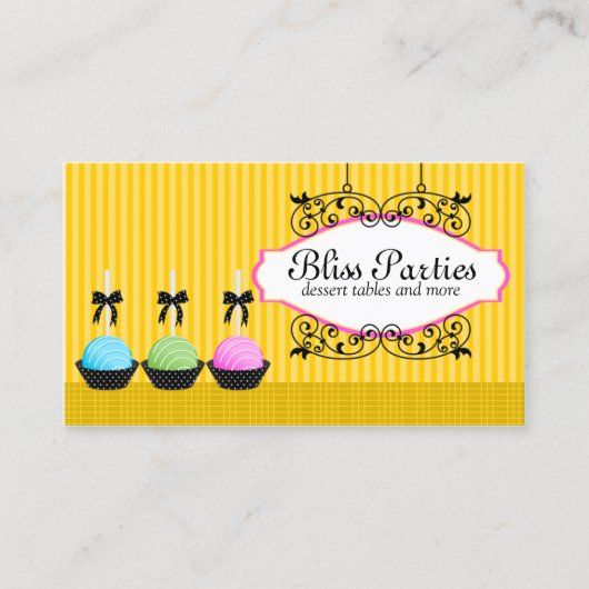 Pop-desserts Visitekaartje (Voorkant)
