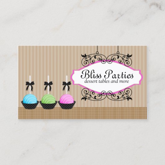 Pop-desserts Visitekaartje (Voorkant)