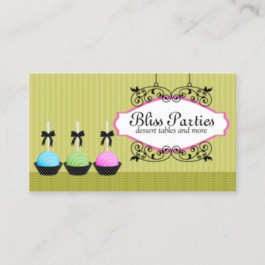 Pop-desserts Visitekaartje (Voorkant)